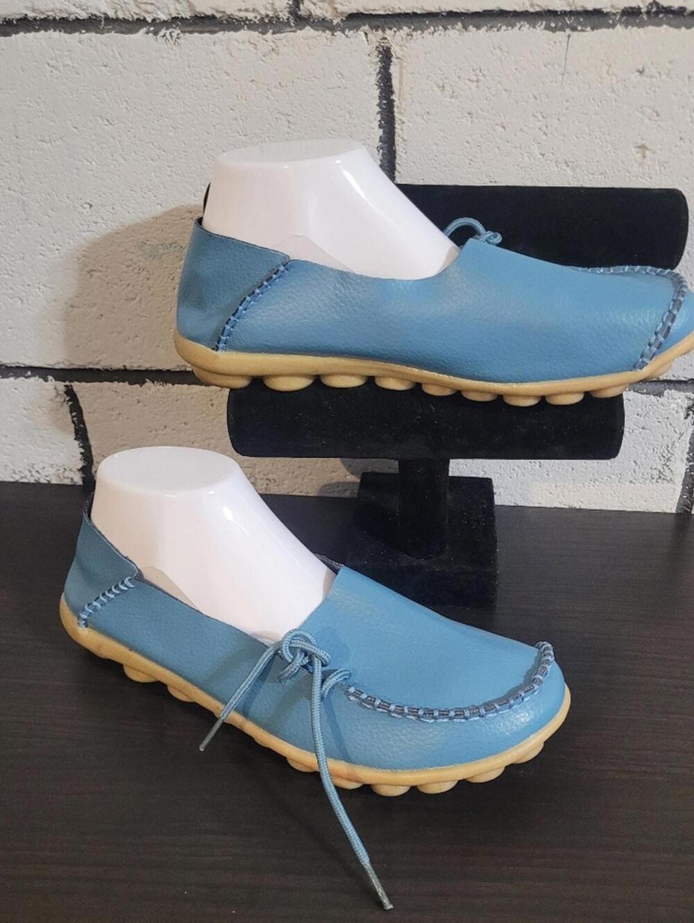 BUNDLE SALE!  SOCOFY Blue Casual  Leather Loafers Size 11.5